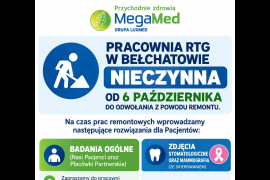 Remont w pracowni RTG